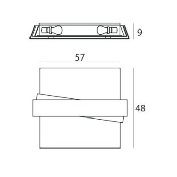 Lampada da soffitto Linea Light Zig Zag