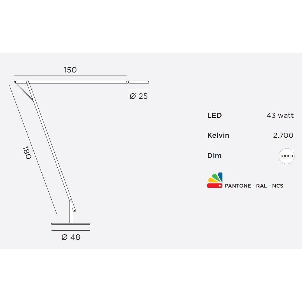 Lampada da terra Rotaliana String XL