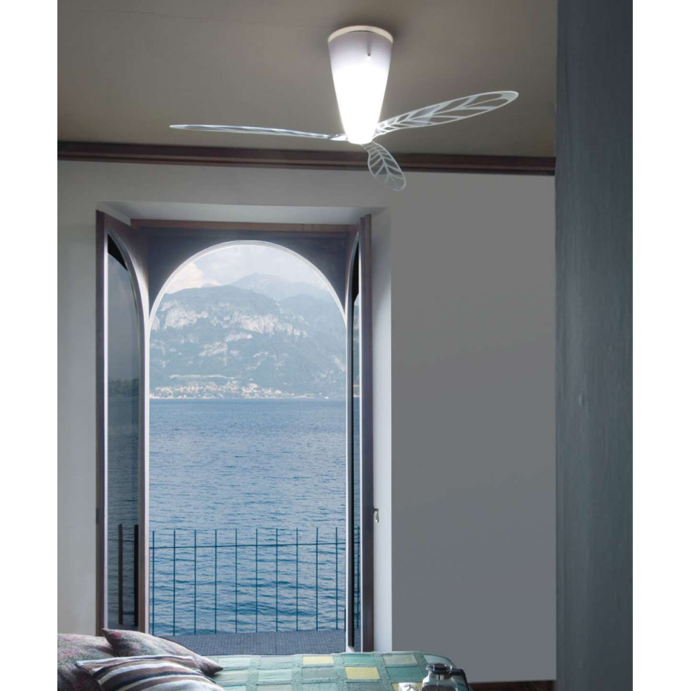Ventilatore con luce Luceplan Blow D28 HD