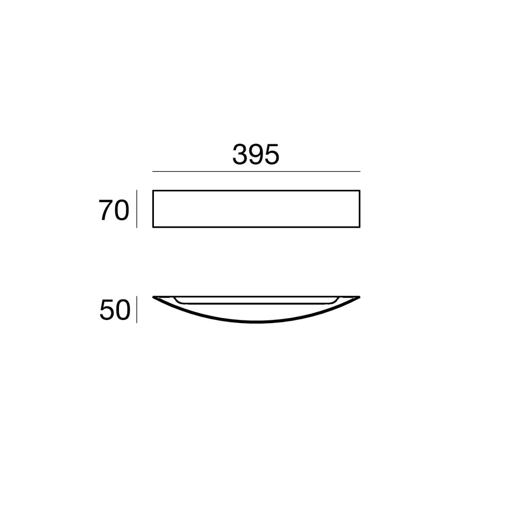 Lampada da parete Linea Light Curvè 15W