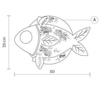 Lampada da parete Karman Aprile