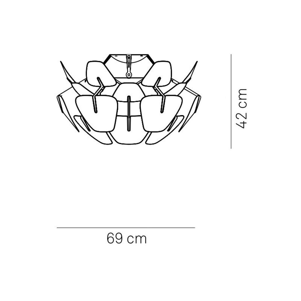 Lampada a soffitto Luceplan Hope D66/12p