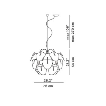Lampada a sospensione Luceplan Hope D66/18