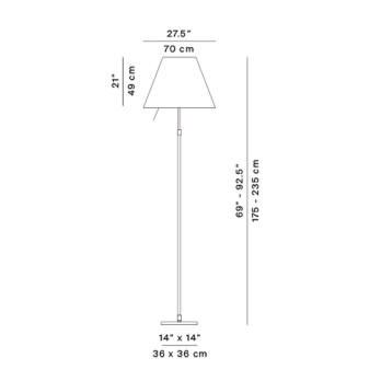 Piantana Luceplan Grande Costanza D13G t.i.
