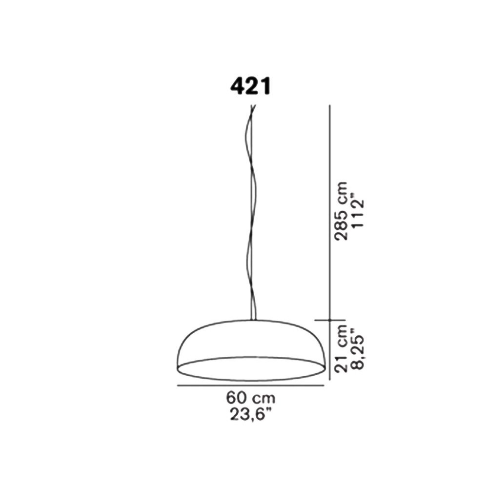 Lampada a sospensione Oluce Canopy 421